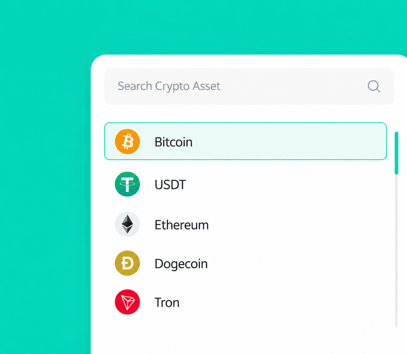 Choose a crypto